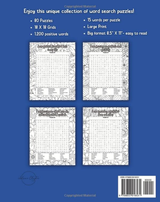 anxiety relief word search for adults