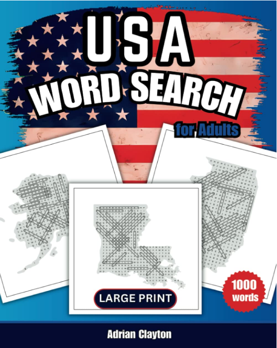 USA Word Search for Adults