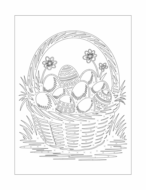 easter monochrome coloring book easter monochrome coloring book