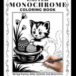 easter monochrome coloring book easter monochrome coloring book
