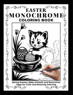 easter monochrome coloring book easter monochrome coloring book