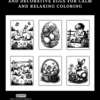 easter monochrome coloring book easter monochrome coloring book