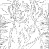 Cozy Monochrome Dog Breeds Coloring Book