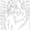Cozy Monochrome Dog Breeds Coloring Book
