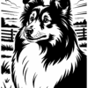 Cozy Monochrome Dog Breeds Coloring Book
